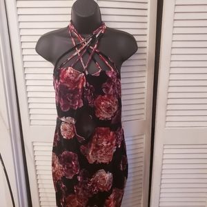 Dark floral Dress